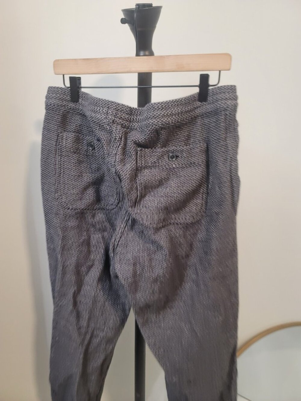 Taylor Stitch The Apres Pant Jogger Cross Dye Large Inseam 30 Gray - Picture 6 of 6